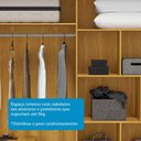 Ver mais imagens de Guarda-roupa Casal Athena 2 Portas 3 Gavetas 100% Mdf Cinamomo/off White - Acp Móveis