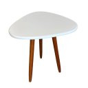 Ver imagem 1 de Mesinha de Canto Pé Palito Retrô MDF 52cm:Branco