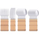 Ver imagem 2 de Conjunto Talheres Bambu 24 Pçs com Suporte N2446437 - Quanhe