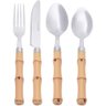 Conjunto Talheres Bambu 24 Pçs com Suporte N2446437 - Quanhe - 3