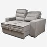 Sofá Retrátil Reclinável 2 Lugares 1,70m Nápoles Cool Home Suede Cinza - 4