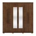 Ver imagem 4 de Guarda Roupa Roupeiro Casal Elegance com Espelhos 06 Portas 02 Gavetas Imbuia Rústico Vila Rica