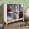 Estante para Quarto Infantil 6 Nichos Branco Milo Jm Móveis - 1