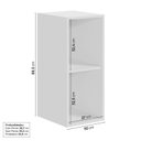 Ver imagem 3 de Armário Aéreo Planejado 1 Porta 30cm Ipanema CabeCasa MadeiraOriginals