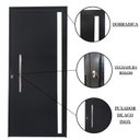 Ver imagem 4 de Porta Lambril de Alumínio 210 X 80cm com Puxador e Vidro Linha Veneza Lado Esquerdo