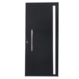 Porta Lambril de Alumínio 210 x 90cm com Puxador e Vidro Linha Veneza Lado Direito - 2