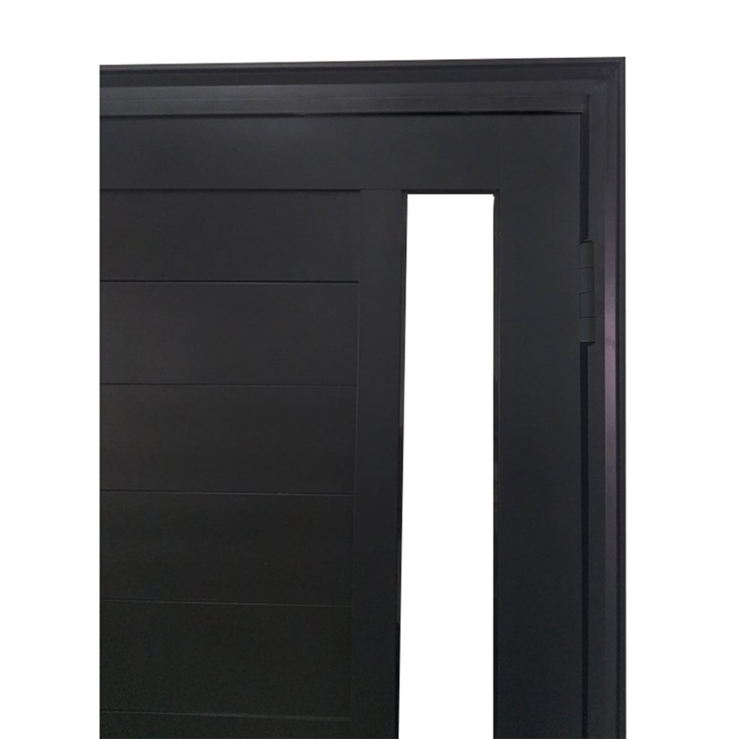 Porta Lambril de Alumínio 210 x 80cm com Friso e Visor Linha Veneza Lado Direito - 8