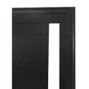 Ver imagem 6 de Porta Lambril de Alumínio 210 x 80cm com Friso e Visor Linha Veneza  Abertura Direita