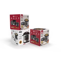 Panela de Pressão Elétrica Wap Wppe1 6l Antiaderente com 10 Travas de Segurança 1000w 127v - 10