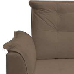 Sofá 2 Lugares Pequeno Confortável 1,40m Marrocos Bellamado:marrom - 4