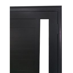 Porta Lambril de Alumínio 210 x 90cm com Friso e Visor Linha Veneza Lado Direito - 7