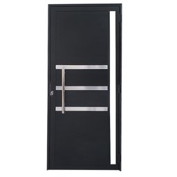 Porta Lambril de Alumínio 210 x 90cm com Friso e Visor Linha Veneza Lado Direito - 3