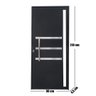 Porta Lambril de Alumínio 210 x 90cm com Friso e Visor Linha Veneza Lado Direito - 4