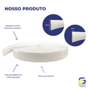 Ver imagem 3 de Rodapé Eva Autocolante Flexível Ocean 7cmx1cm 25 Metros - Branco