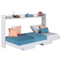 Ver imagem 2 de Cama Solteiro Infantil Articulação Horizontal Isis Branco A05 - Mpozenato
