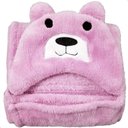 Ver imagem 1 de Manta Cobertor Toalha de Banho com Capuz para Bebê Criança Lorben Manto Bichinhos Fleece Macio