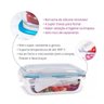 Conjunto 5 Potes Vidro Hermético Marmita Mantimentos 640ml - 4