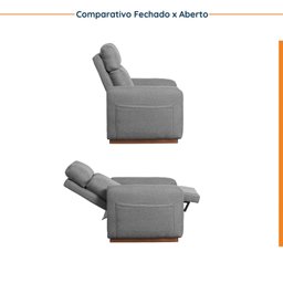 Poltrona Reclinável Essence CabeCasa MadeiraMadeira - 6