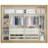 Guarda Roupa Creta com 2 Portas 100% Mdf Amêndoa Off White - Móveis Europa - 5