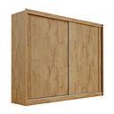 Ver imagem 4 de Guarda Roupa Creta com 2 Portas 100% Mdf Amêndoa Off White - Móveis Europa