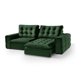 Sofá Retrátil e Reclinável Galliano 2,10m - Fortbello Estofados:verde - 3