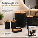 Ver mais imagens de Conjunto Preto para Banheiro 5 Pecas Linha Istambul