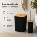 Ver imagem 7 de Conjunto Preto para Banheiro 5 Pecas Linha Istambul