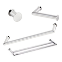 Ver imagem 1 de Kit de Acessórios para Banheiro com 4 Peças em Aço Inox Polido Brilhante Linha Tessália com Toalheir