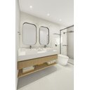 Ver imagem 3 de Kit de Acessórios para Banheiro com 4 Peças em Aço Inox Polido Brilhante Linha Tessália com Toalheir