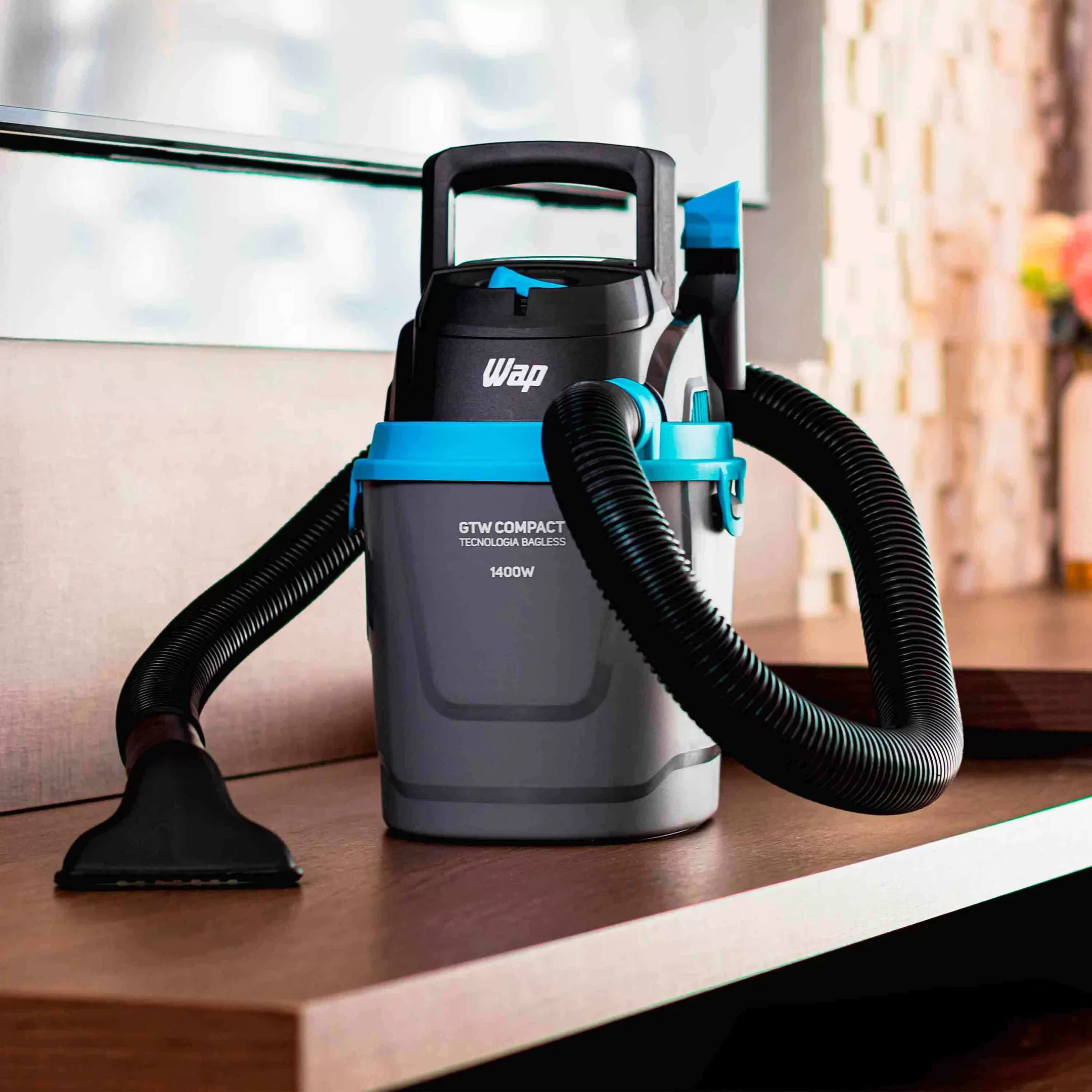 Aspirador de Pó e Água Portátil Wap Gtw Compact 1400w 150 Mbar 5,5l Pequeno e Potente 220v - 3