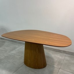 Mesa de Jantar Cone Oval Orgânica 180x100 Cm Freijó - 5