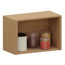 Ver imagem 4 de Armário Aéreo Geladeira 100% MDF 60 cm 2 Portas Lumen Freijó