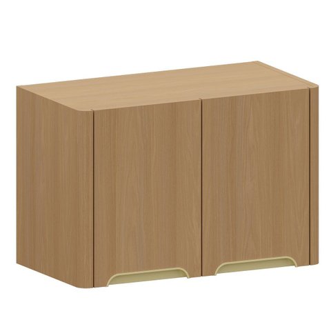 Armário Aéreo Geladeira 100% MDF 60 cm 2 Portas Lumen Freijó