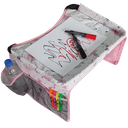 Ver imagem 1 de Mesinha infantil portátil para cadeirinha carro e carrinho de bebe  Rosa