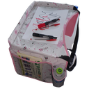 Ver imagem 3 de Mesinha infantil portátil para cadeirinha carro e carrinho de bebe  Rosa