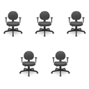 Ver imagem 1 de Kit 5 Cadeiras para Escritório Ergonômica Executiva Operativa NR17