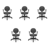 Kit 5 Cadeiras para Escritório Ergonômica Executiva Operativa NR17 - 1