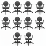 Kit 10 Cadeiras para Escritório Ergonômica Executiva Operativa NR17 - 1