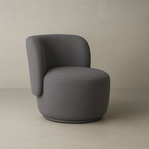 Poltrona Orgânica Biet Bouclé Premium - Cinza