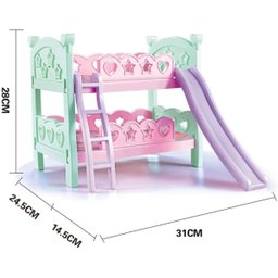 Brinquedo Berço com Escorregador - Modelo Beliche Cor:rosa - 5