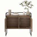 Ver imagem 5 de Buffets Jogo Porto de Savana 5 Portas 1 Prateleira MDP 120cm Affara Plata Móveis