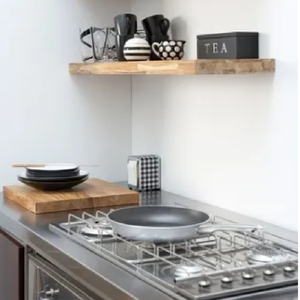 Prateleira 100x15 Suporte Invisível Madeira Maciça Prancha Jacarandá