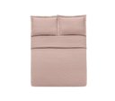 Ver imagem 2 de Jogo Cobre Leito Toque de Algodão 250 Fios Casal 220x240cm - Rosa Tule