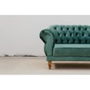 Ver imagem 5 de Sofá 2 Lugares Chesterfield Fixo em Veludo Elizabeth Yescasa Verde