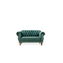 Ver imagem 3 de Sofá 2 Lugares Chesterfield Fixo em Veludo Elizabeth Yescasa Verde