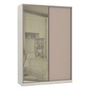 Ver imagem 1 de Guarda-roupa Solteiro Luciane 2 Portas 3 Gavetas Prime Plus 159 Cm com Espelho Reflecta