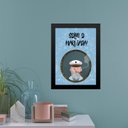 Ver imagem 1 de Quadro Umbanda Salve a Marujada 45x34cm - com Vidro:madeira Preta