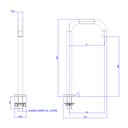 Ver imagem 4 de Bica Média Deca You 1791.BL105.MT Quadrada de Bancada Black Matte