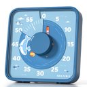 Ver imagem 1 de Secura Timer Visual Infantil 7.5'' com Padrão de Animais, Mecânico, Azul