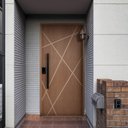 Ver imagem 1 de Kit Porta de Madeira com Fechadura Digital 210x110cm Batente 14cm Rodam 